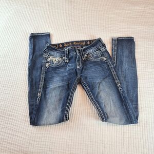 Women's Rock Revival Vintage Codee Skinny Jeans. Size: 24.